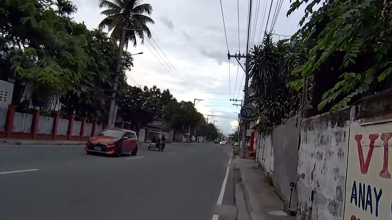Empty Street on Santo Entiero Street in Angeles City, Pampanga, Philippines