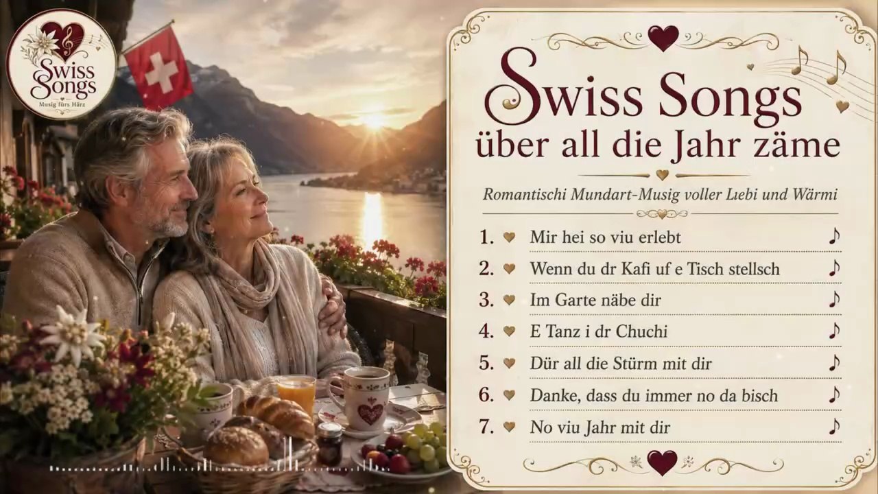 Swiss Songs über all die Jahr zäme | Romantischi Mundart-Musig voller Liebi und Wärmi