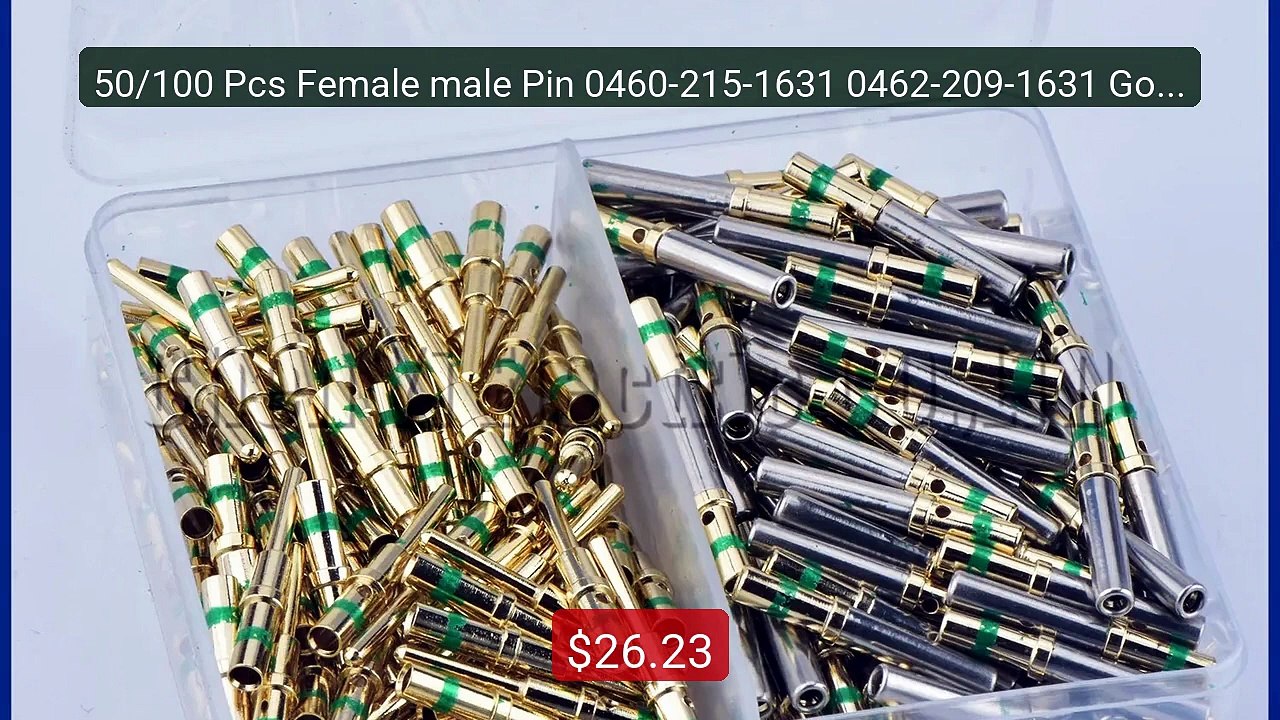 50/100 Pcs Female male Pin 0460-215-1631 0462-209-1631 Gold... -- Top Pick 2026 | Unbeatable Price!
