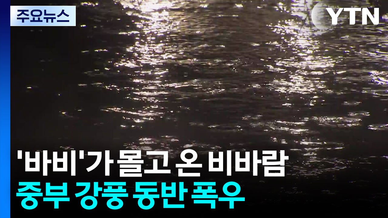 [날씨] '바비'가 몰고 온 비바람...중부 강풍 동반 폭우 / YTN
