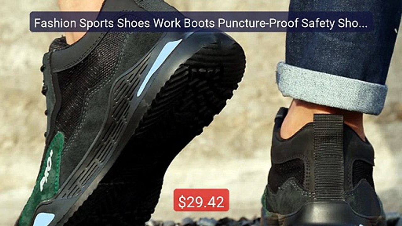 Fashion Sports Shoes Work Boots Puncture-Proof Safety Shoes Me... -- Hot Deal 2026 | Limited Offer!