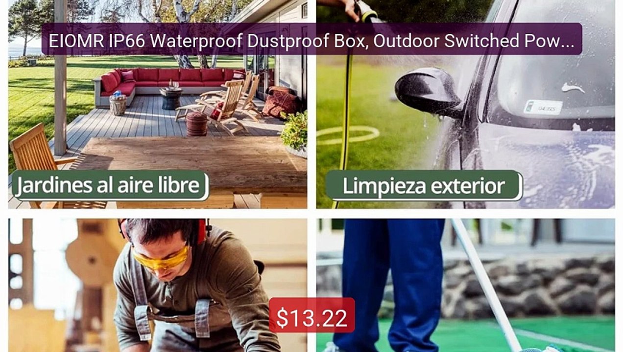 EIOMR IP66 Waterproof Dustproof Box, Outdoor Switched Power S... -- Amazing Value 2026 | Must Have!