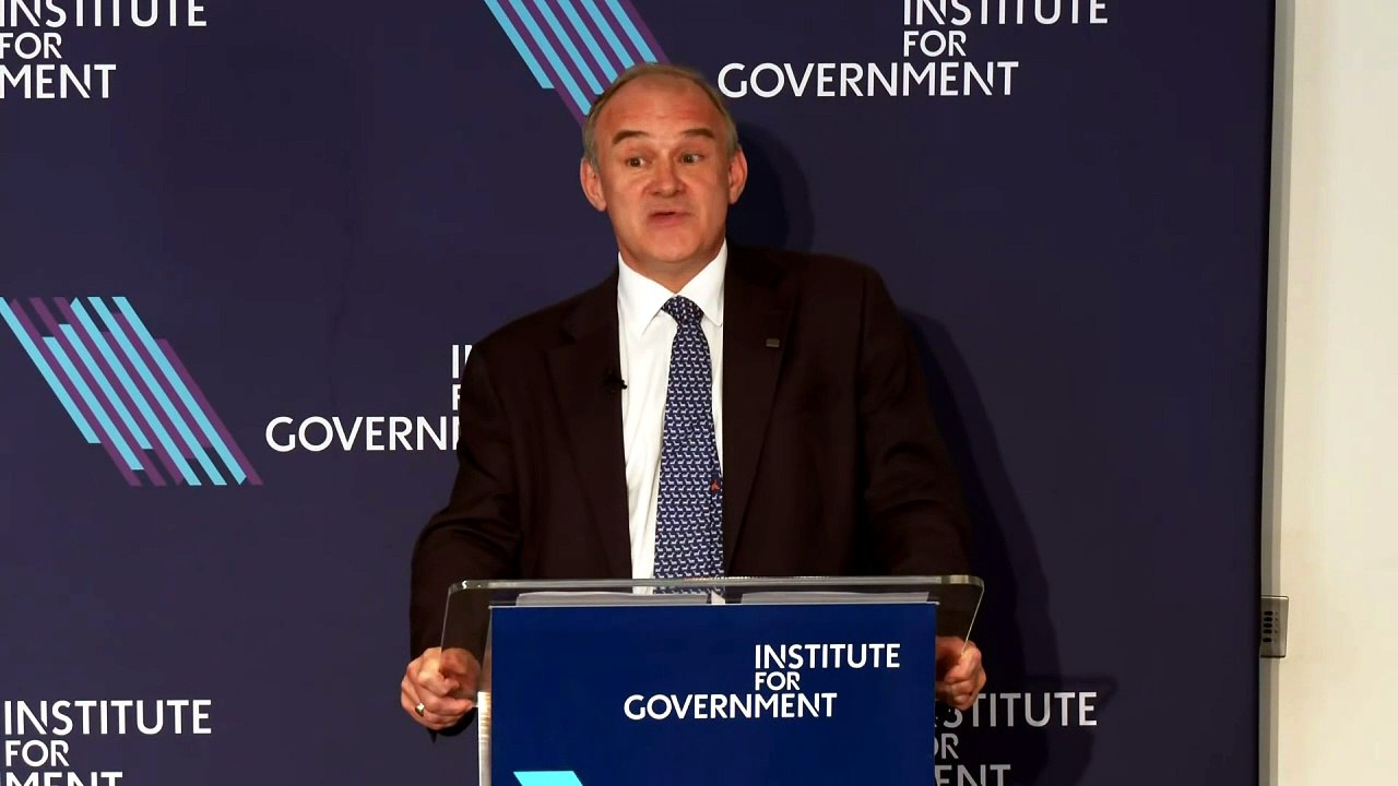 Davey opens speech by highlighting ‘political instability'