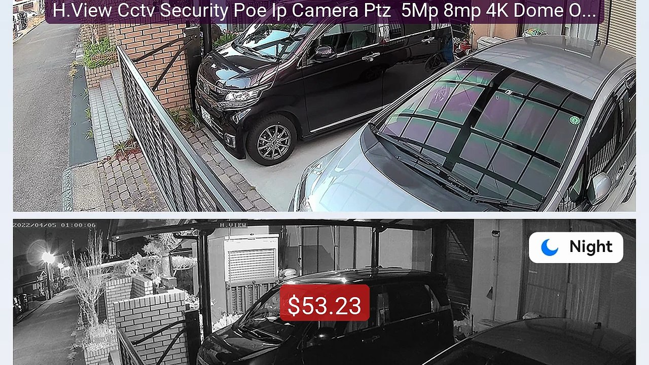 H.View Cctv Security Poe Ip Camera Ptz  5Mp 8mp 4K Dome Outdoor Aud... -- Top Rated 2026 | Buy Now!