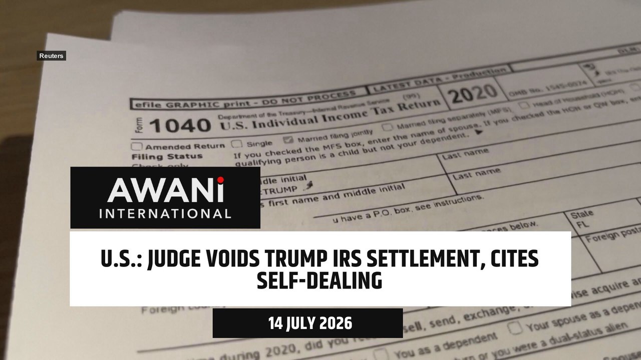 Judge voids Trump IRS settlement, cites self-dealing
