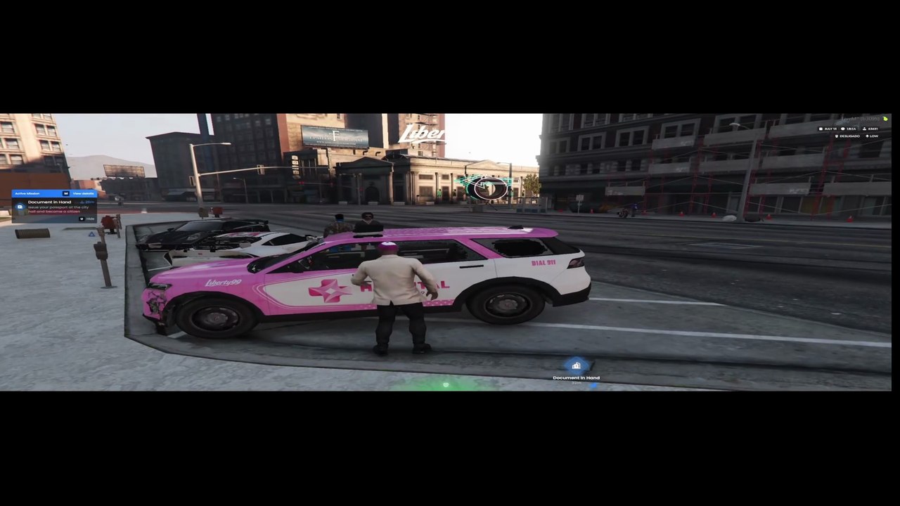 GTARP- I BORROWED AN AMBULANCE IN FOREIGN GTA RP AND STARTED RUNNING EVERYONE OVER 🤣🤣🤣 #gta #gtarp #gtav