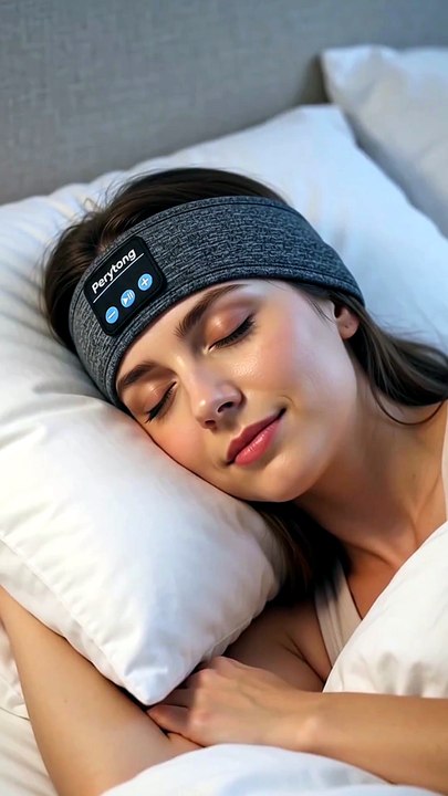 Bluetooth Headband Headphones for Workout & Sleeping 😴 | Cool Tech Gadgets #sleeping #yoga #coolgadgets #shorts #trending