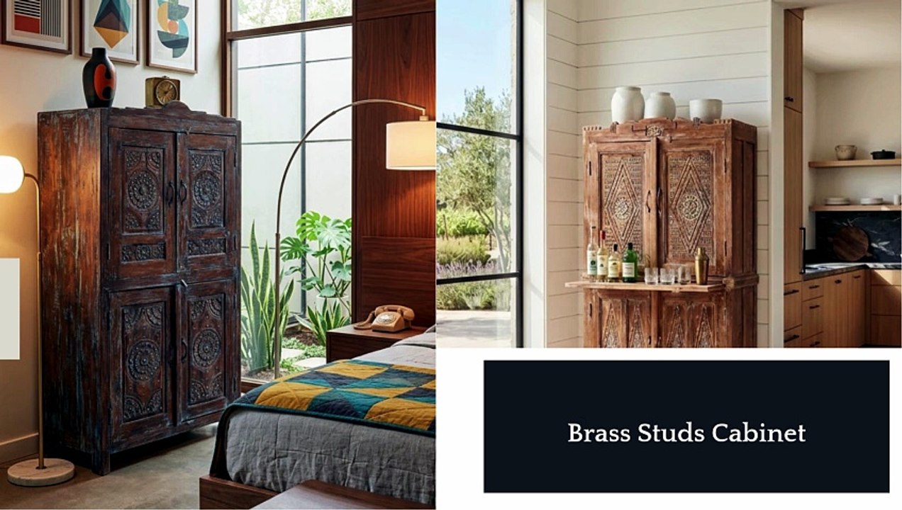 Mogul Interior Statement Carved Armoires