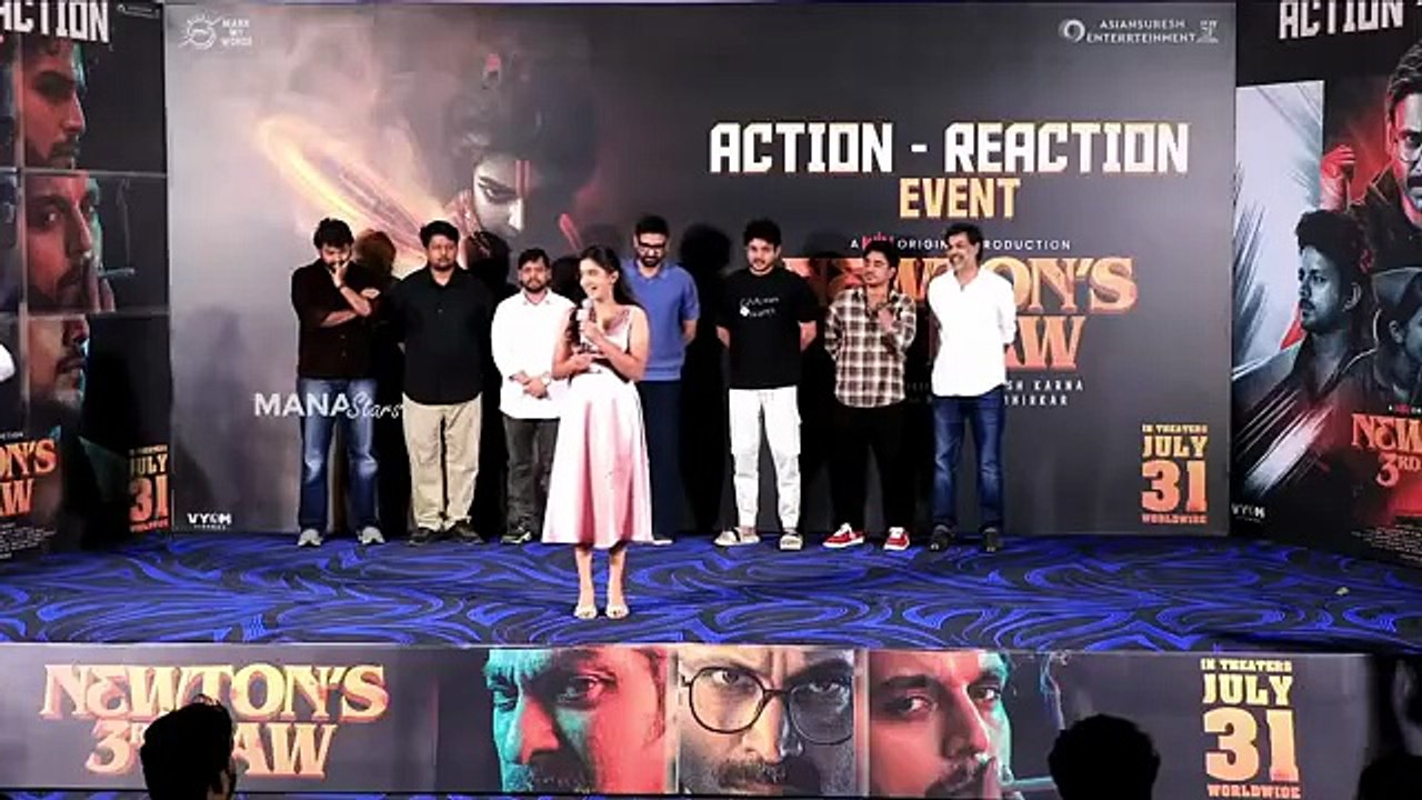 Actress Neha Pathan Speech @ Newton'sThirdLaw - Action - Reaction Event