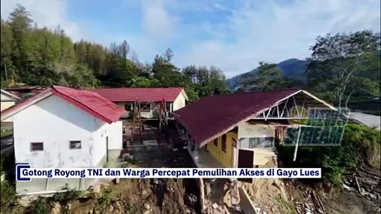 Gotong Royong TNI dan Warga Percepat Pemulihan Akses di Gayo Lues