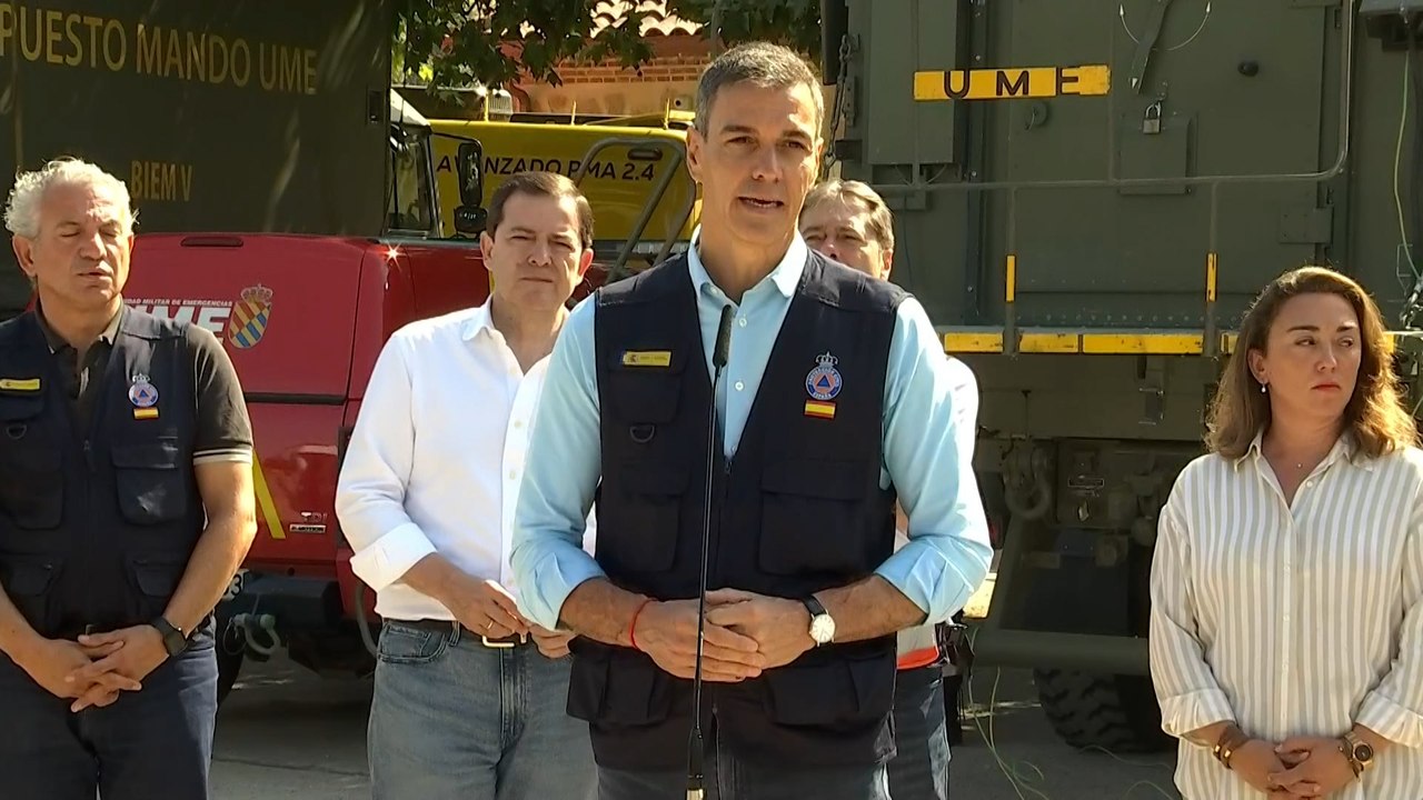 Sánchez anuncia el fin de la emergencia por los incendios de Ávila y Madrid