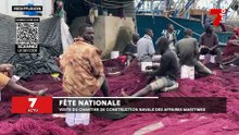 Fête nationale : visite du chantier de construction navale des affaires maritimes