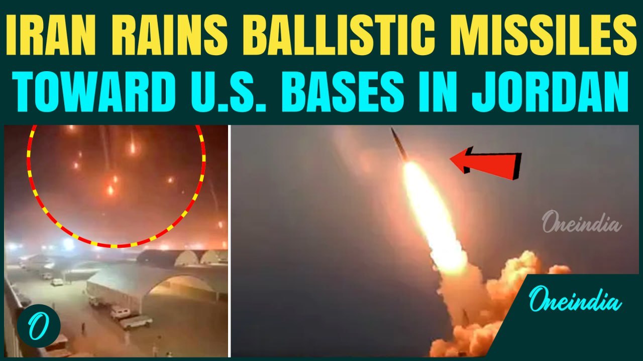 Iran REVENGE Strike Targets U.S. Command Centre In Jordan | IRGC Fires Ballistic Missiles