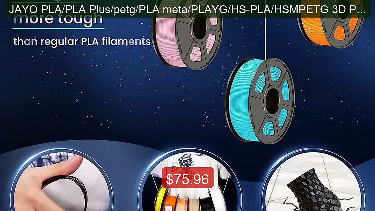 JAYO PLA/PLA Plus/petg/PLA meta/PLAYG/HS-PLA/HSMPETG 3D Printer Fi... -- Best Deal 2026 | Shop Now!
