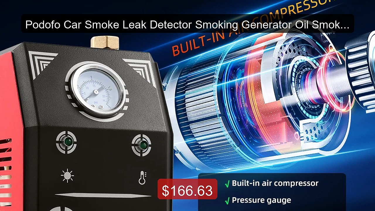 Podofo Car Smoke Leak Detector Smoking Generator Oil Smoke Pi... -- Amazing Value 2026 | Must Have!
