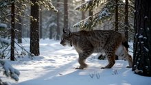 Lynx : The elusive forest hunter with sharp senses and tufted ears