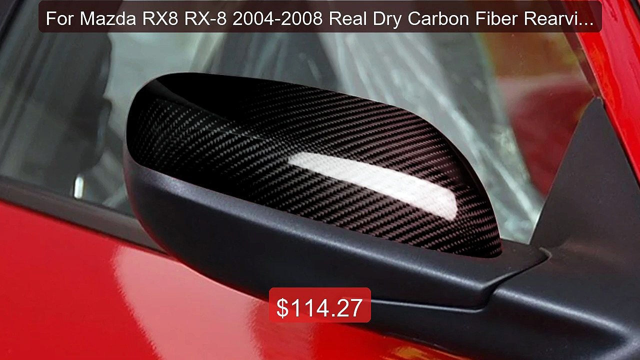 For Mazda RX8 RX-8 2004-2008 Real Dry Carbon Fiber Rearview M... -- Amazing Value 2026 | Must Have!