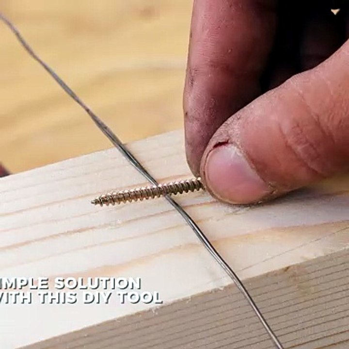 Check out this easy wire bending tool made with screws🛠️