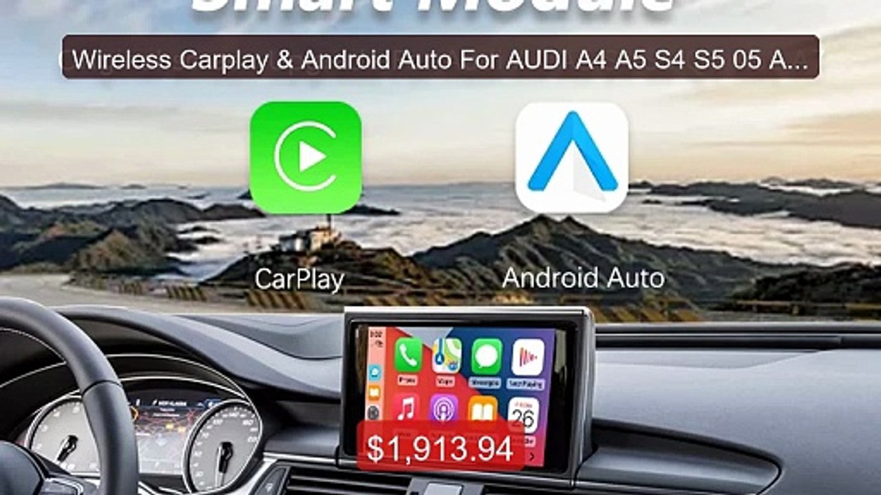 Wireless Carplay & Android Auto For AUDI A4 A5 S4 S5 05 A6L A7... -- Best Buy 2026 | Great Quality!