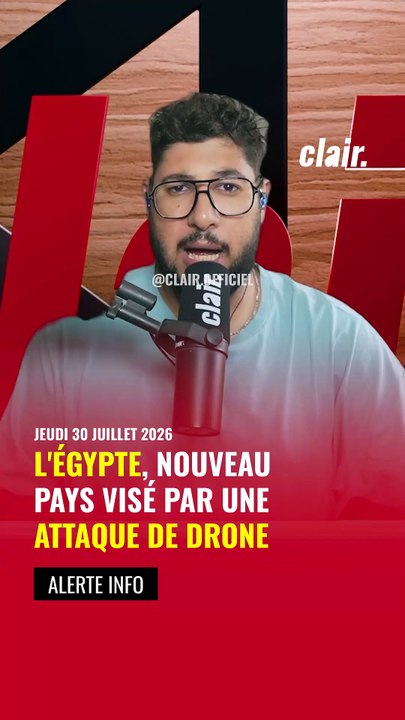L'Égypte, nouveau pays frappé par une attaque de drone.  #Iran #usa #Israel #Egypt