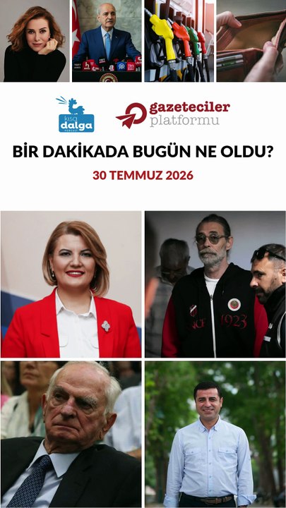Bir dakikada bugün ne oldu?