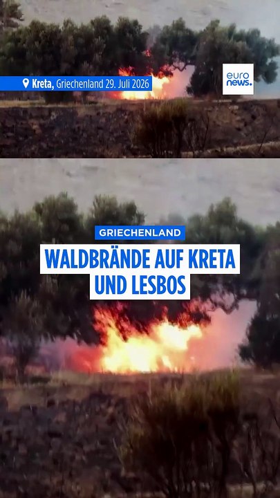 Teile von Touristeninsel in Griechenland evakuiert: Feuer auf Kreta außer Kontrolle, 2 Tote