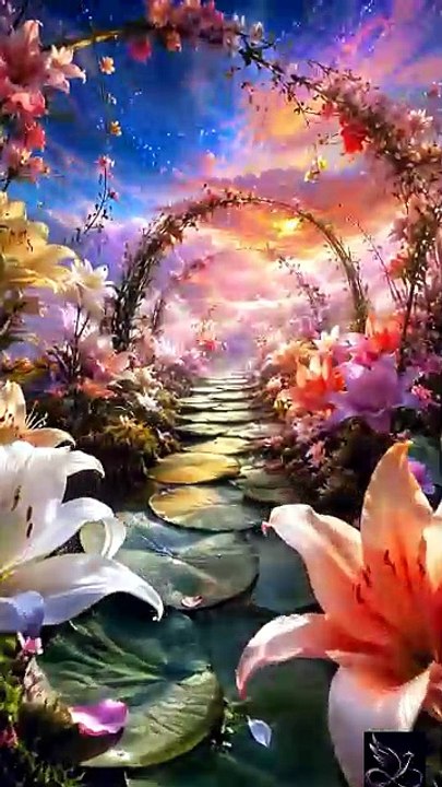 Floating Moon Garden | Beautiful Surreal Fantasy Animation