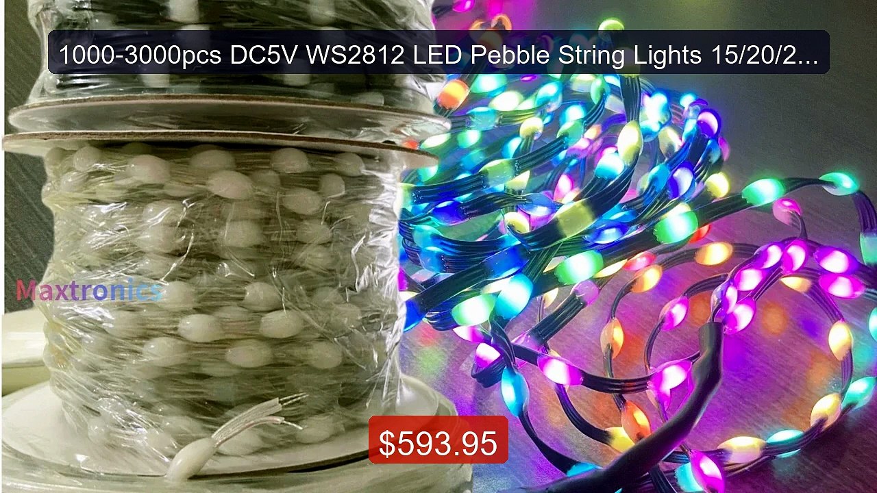 1000-3000pcs DC5V WS2812 LED Pebble String Lights 15/20/25/30mm/50m... -- Top Rated 2026 | Buy Now!