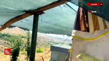 Elazığ'da kovanın başında röportaj yapan gazeteciye arılar saldırdı
