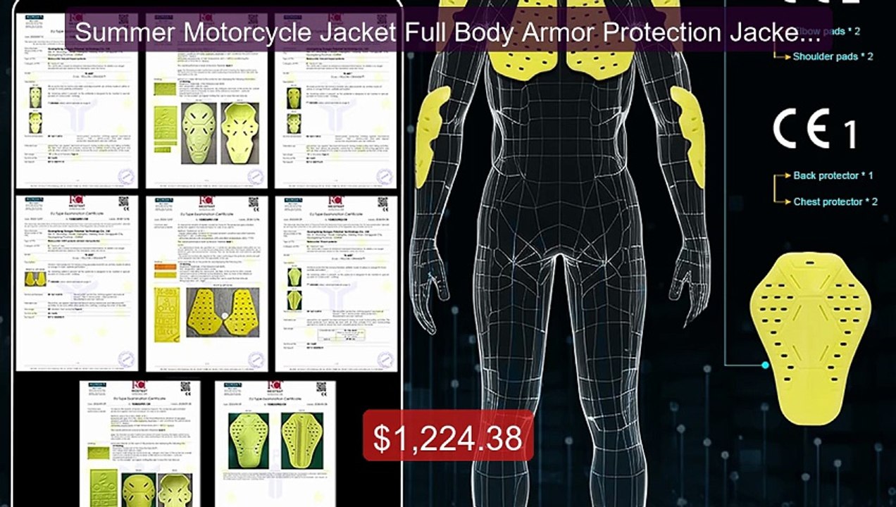 Summer Motorcycle Jacket Full Body Armor Protection Jackets Mo... -- Best Buy 2026 | Great Quality!