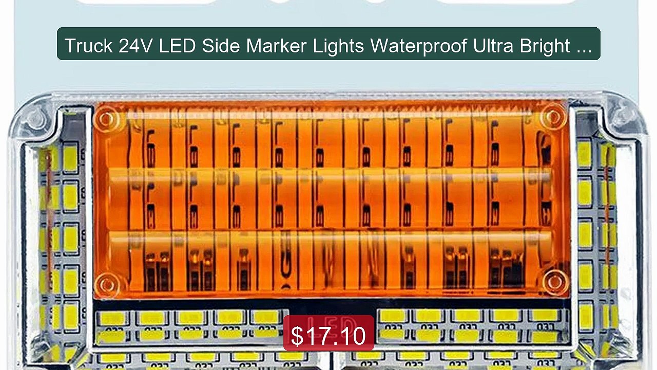 Truck 24V LED Side Marker Lights Waterproof Ultra Bright Turn Sign... -- Best Deal 2026 | Shop Now!
