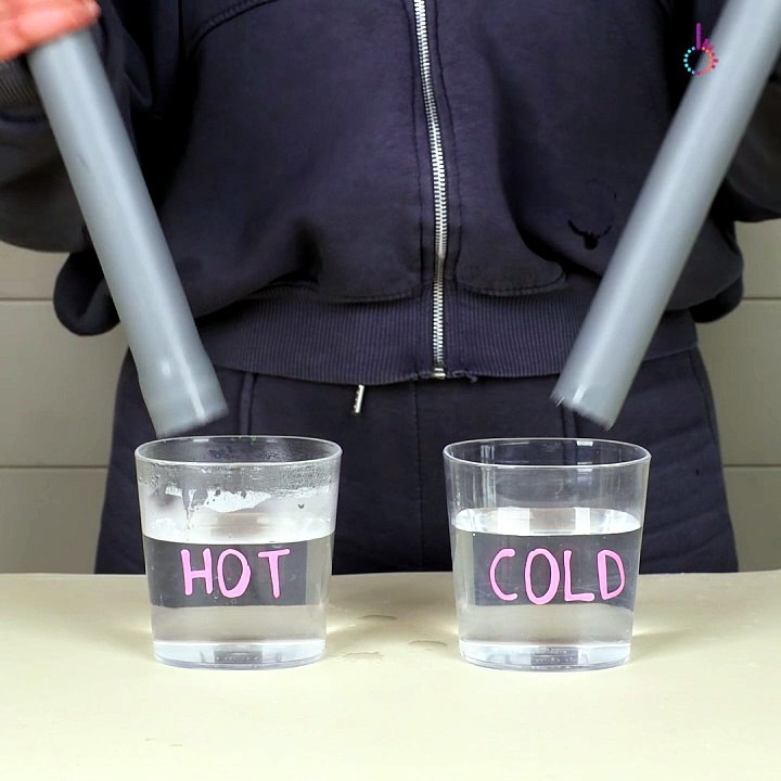 Hot and cold water test the pipes 🚿⚡