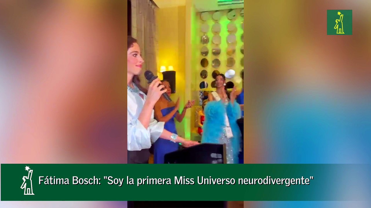 Fátima Bosch: "Soy la primera Miss Universo neurodivergente"