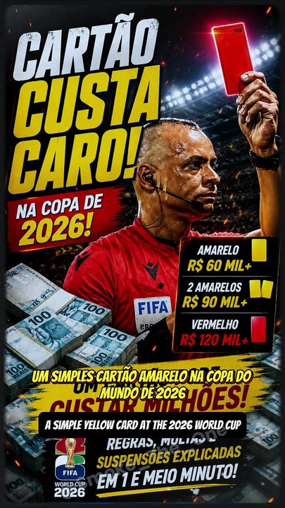 QUANTO OS CARTÕES CUSTAM PARA A CBF NA COPA?