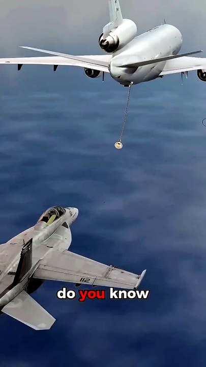 How a Flying Jet Connects to a Fuel Hose