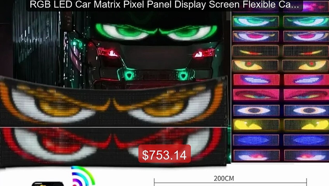 RGB LED Car Matrix Pixel Panel Display Screen Flexible Car Gr... -- Amazing Value 2026 | Must Have!
