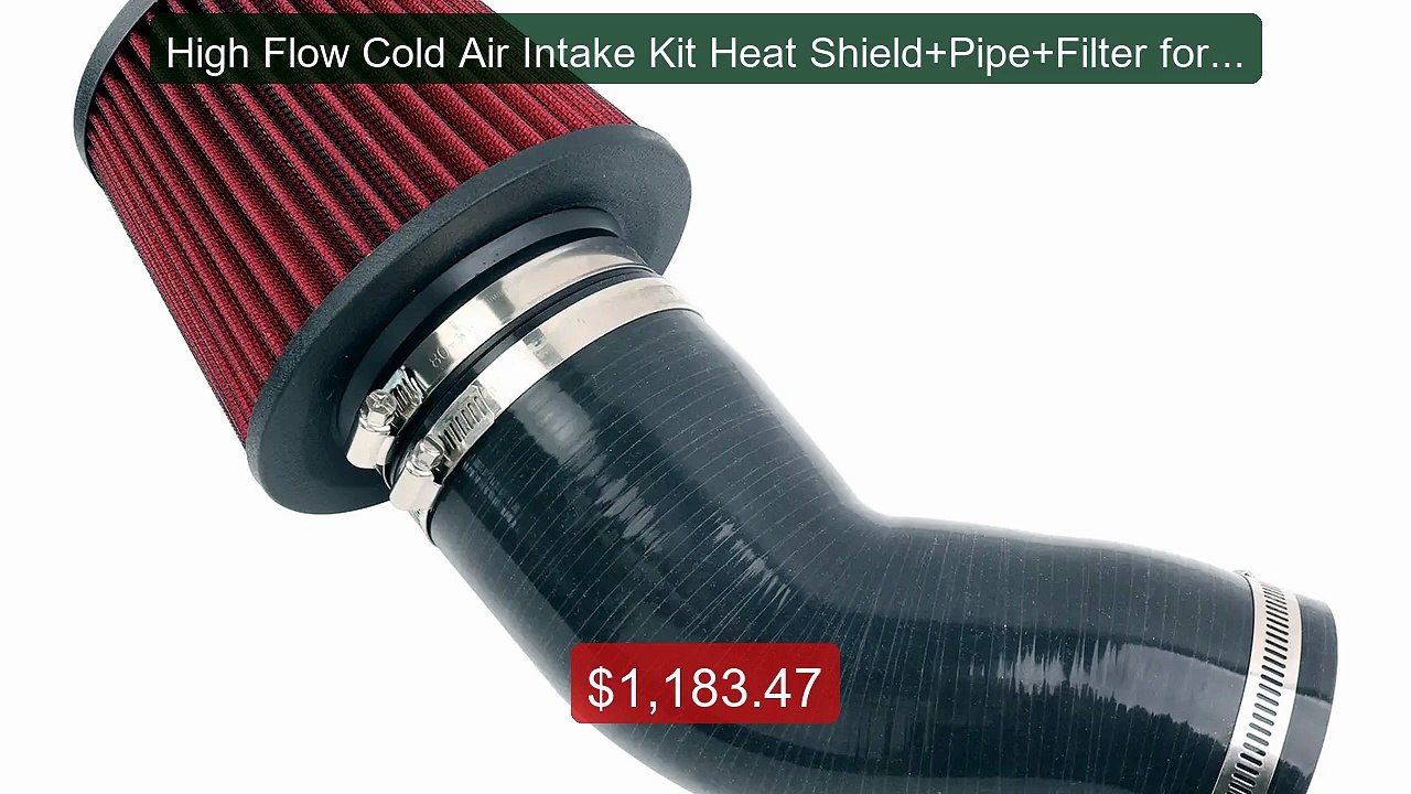 High Flow Cold Air Intake Kit Heat Shield+Pipe+Filter for Audi... -- Hot Deal 2026 | Limited Offer!
