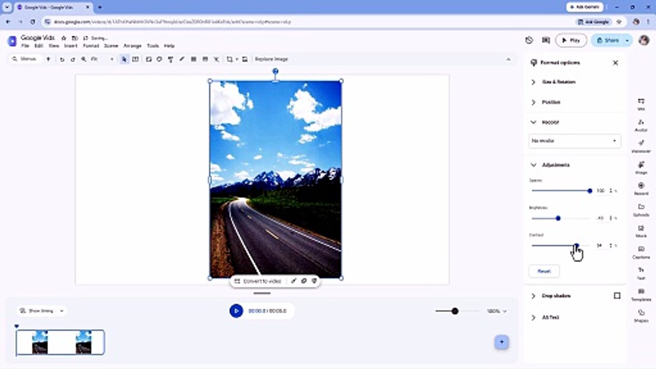 Google Vids 54 Using Photo Effect