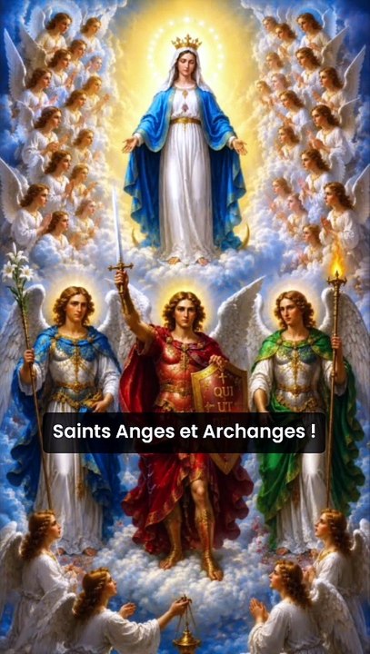 archanges et anges défendez-nous dans le combat #marie #reine