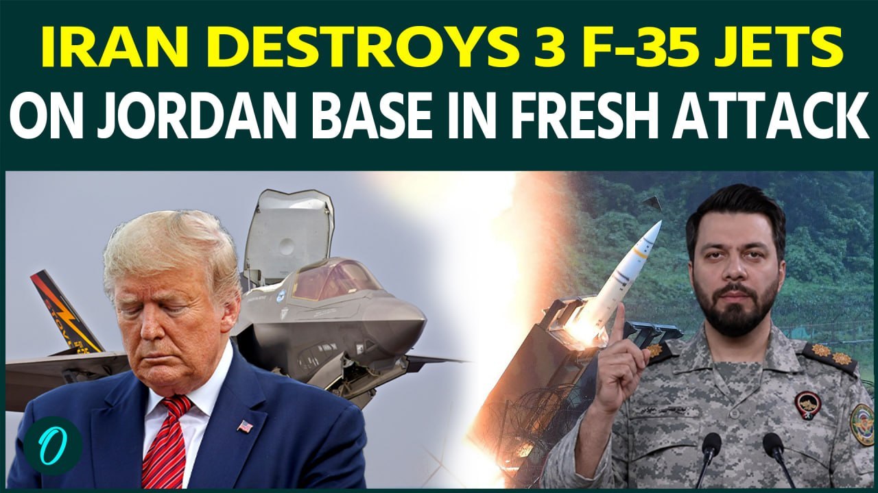 Iran DESTROYED 3 U.S. F-35 Jets in Jordan, IRGC Claims Ballistic Missile Strike Hit Air Base