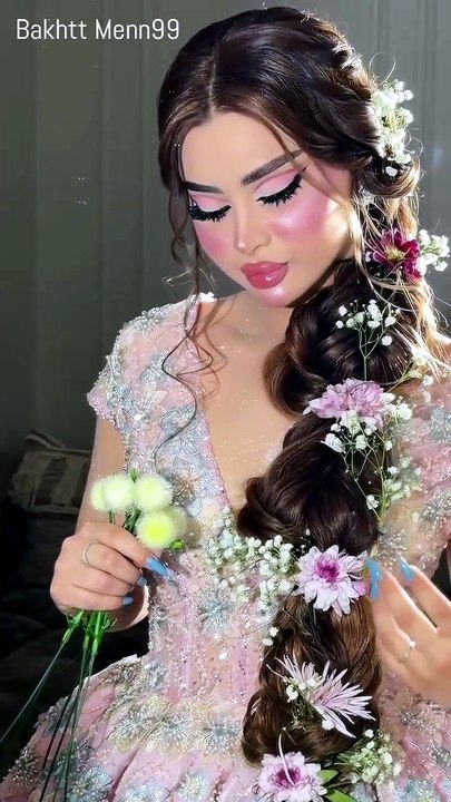 Stunning Flower Bridal Hairstyle Tutorial | Easy Wedding Hair Inspo ✨