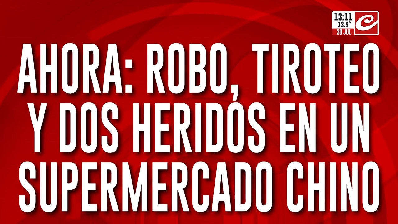 Robo, tiroteo y dos heridos en un supermercado chino
