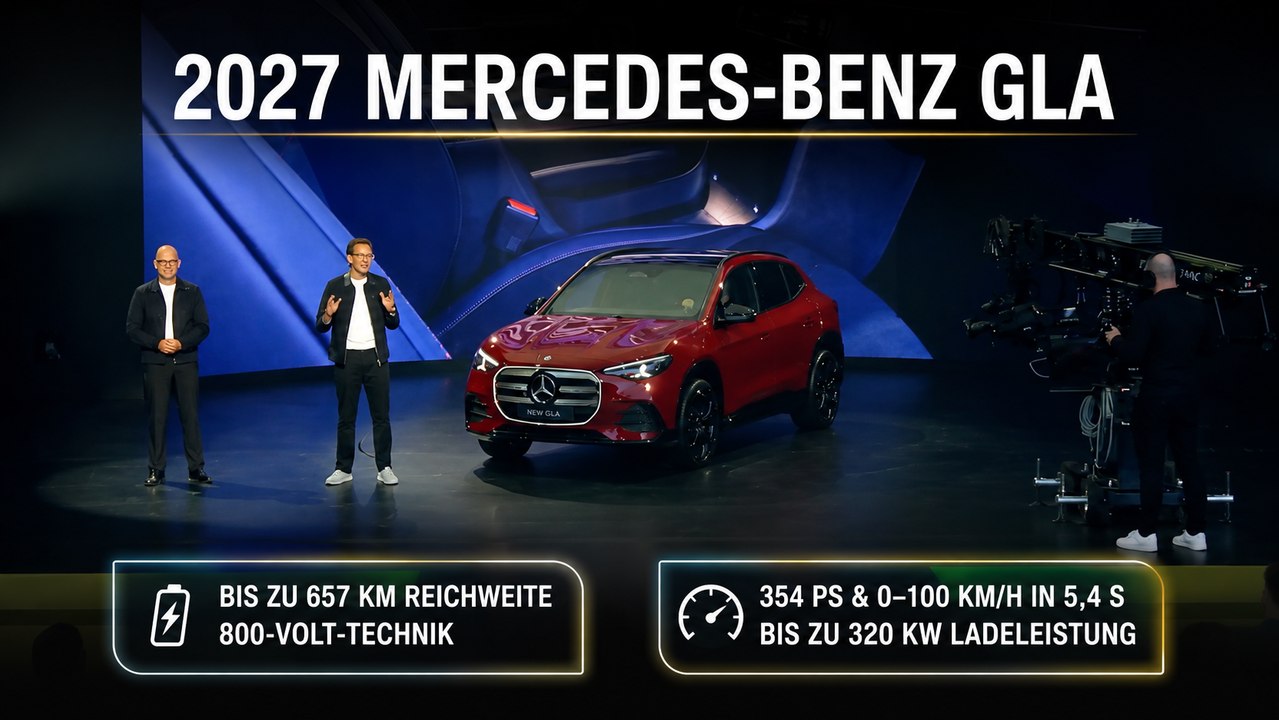 Weltpremiere: 2027 Mercedes-Benz GLA mit bis zu 657 km Reichweite