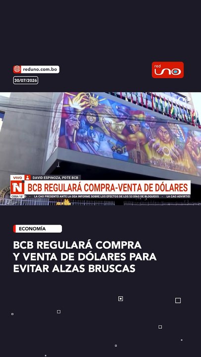 BCB regulará compra y venta de dólares para evitar alzas bruscas del tipo de cambio