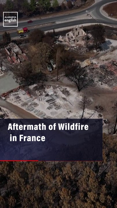 Aftermath of Wildfire in France