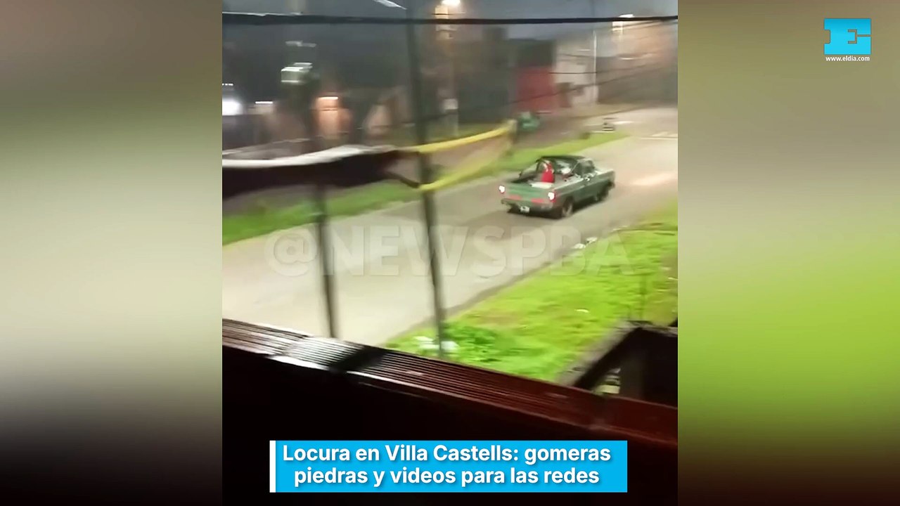 "Le partimos el vidrio" se graban tirando piedras con gomeras a autos en La Plata