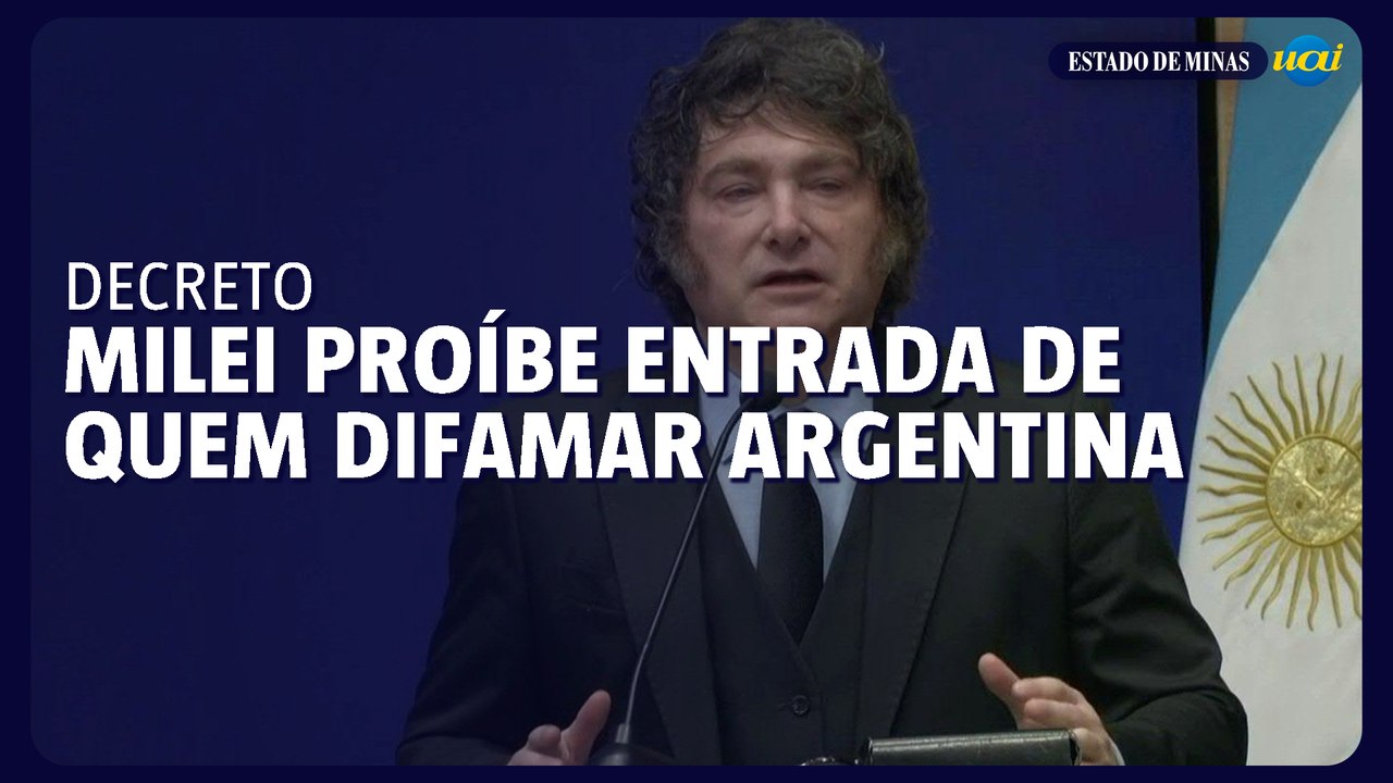Milei proíbe entrada de estrangeiros que expressarem ódio à Argentina