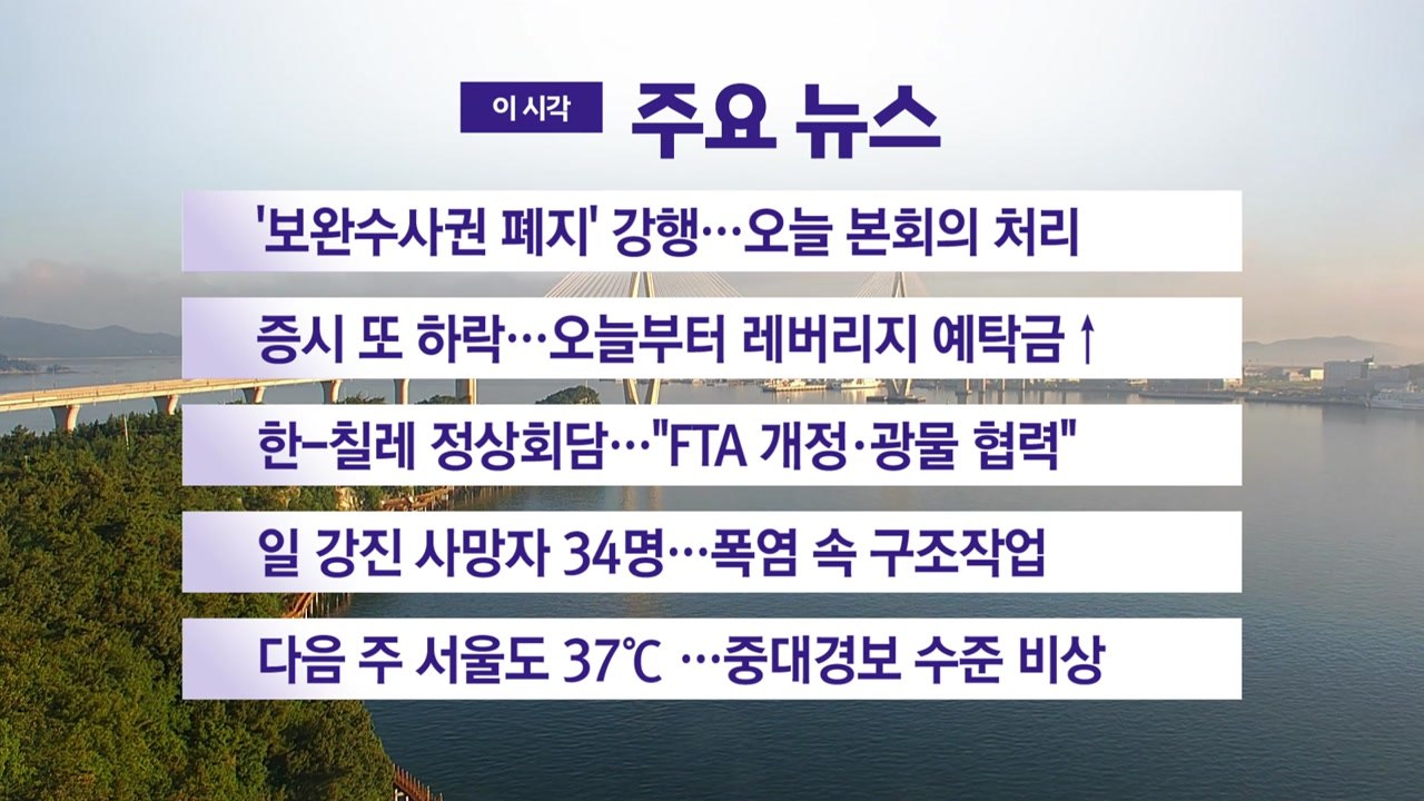 [YTN 실시간뉴스] '보완수사권 폐지' 강행...오늘 본회의 처리 / YTN