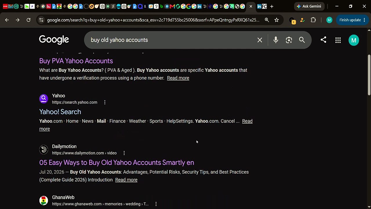 The 10 Sites Guide to Buying Old Yahoo Accounts in