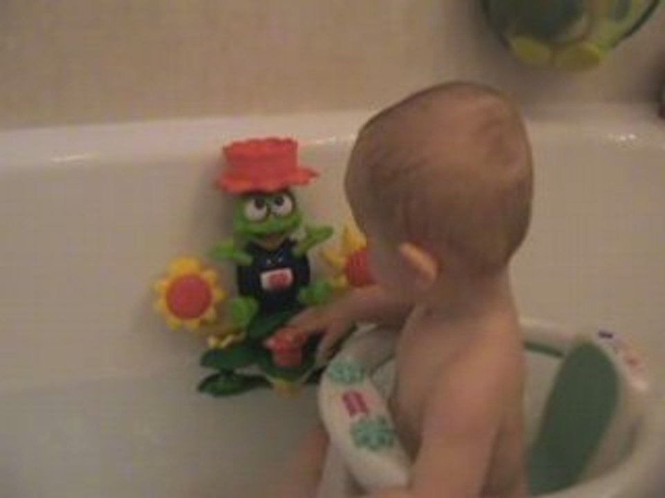 quentin dans son bain